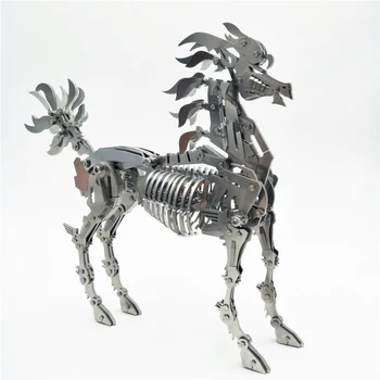 

Large Horse 3D Steel Metal Joint Mobility Miniature Model Kits Puzzle Toys Children Boy Splicing Hobby Building