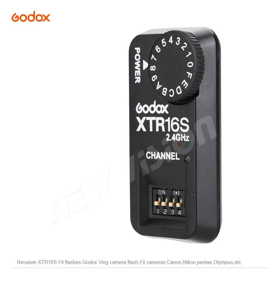 Godox 16 Каналы XTR-16S пульт дистанционного управления 2,4G Беспроводной Мощность-контроллеры вспышки приемник вспышки для V860 V850