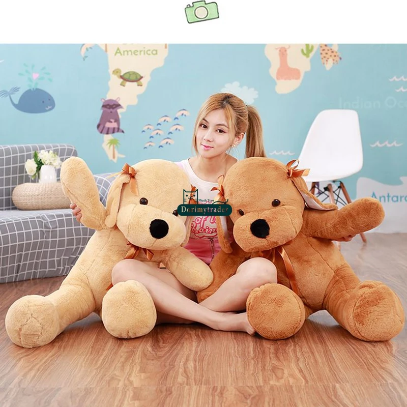 Dorimytrader 2018 pop cute soft cartoon dog plush toy big stuffed animals dogs doll pillow gift decoration 120cm DY61905 (6)