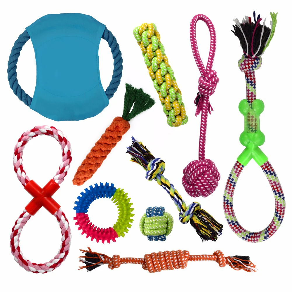 جديد 10 قطعة الكلب لعب التفاعلية الحيوانات الأليفة لعبة لعب مضغ للكلاب تحلق أقراص الحبال الحيوانات الأليفة كرات الكلاب الحب رمي دغة لعبة الأس... جديد 10 قطعة الكلب لعب التفاعلية الحيوانات الأليفة لعبة لعب مضغ للكلاب تحلق أقراص الحبال الحيوانات الأليفة كرات الكلاب الحب رمي دغة لعبة الأس...