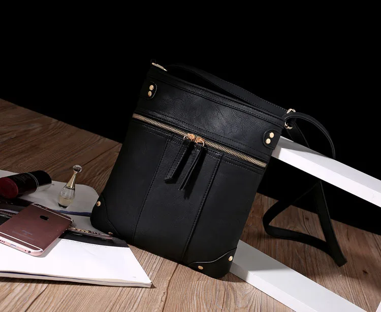 MJ Women Messenger Bags Casual PU Leather Crossbody Bag Brand Design Lady's Over-the-Shoulder Bucket Bag Solid Bolsa Feminina (21)