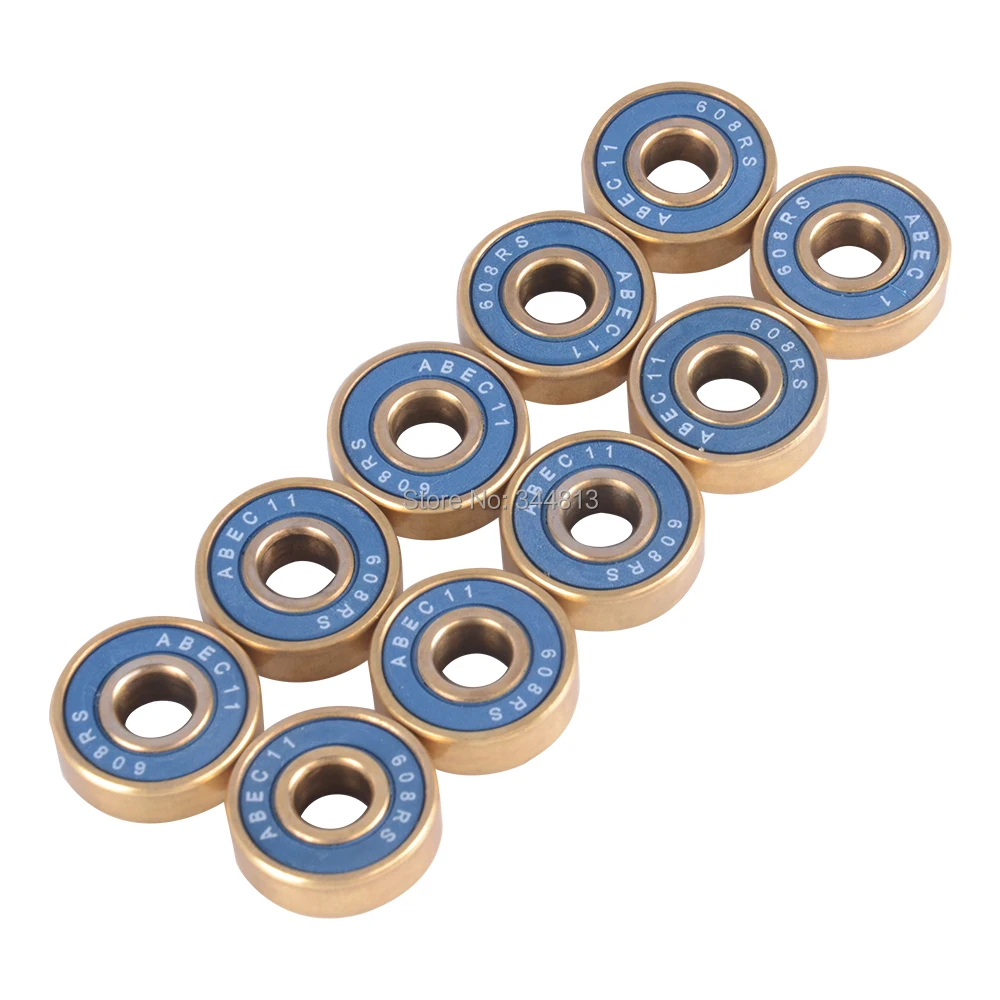 New 10Pcs 608 ABEC 11 Skate Roller Inline Scooter Bearing Chrome Steel