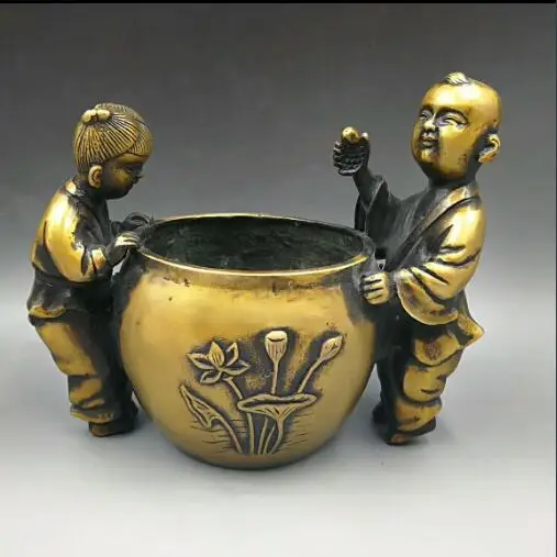 

China handmade antique bronze bronze crafts Jintongyunv tank dignified atmosphere