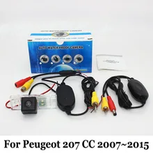 Стоянка для автомобилей Камера Для Peugeot 207 CC 2007 ~ 2015/RCA AUX проводной Или Беспроводной/HD CCD Ночного Видения Авто Камера заднего вида