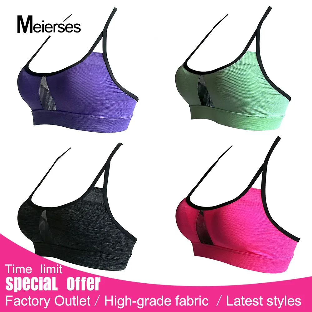 

2019 Sports Bra Women Mesh New Fitness Padded Yoga Bras Workout Gym Bra Top Running Wear XL 3XL 4XL