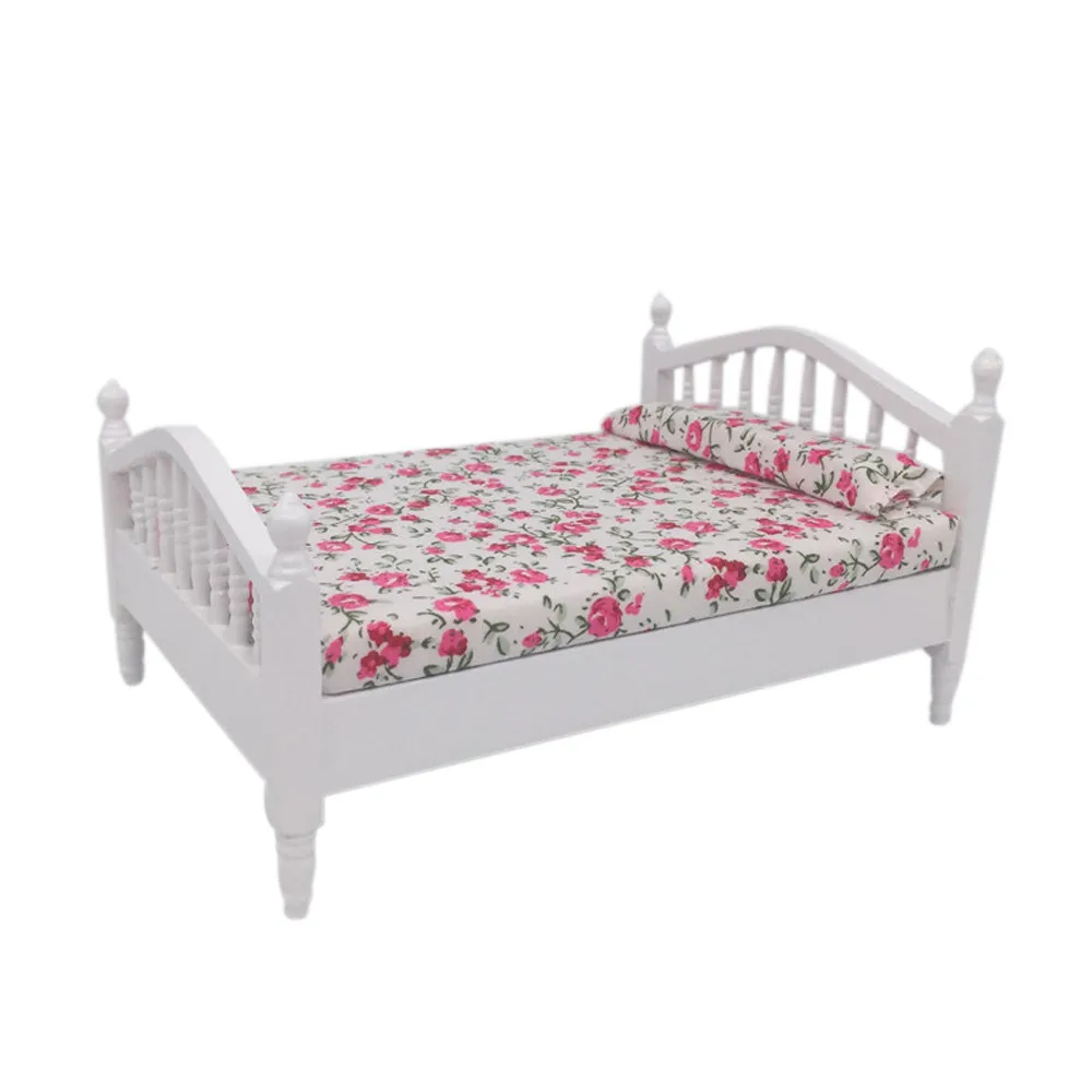 

Mini Dollhouse Furniture Bed Set Miniature Living Room Kids Pretend Play Toy L305