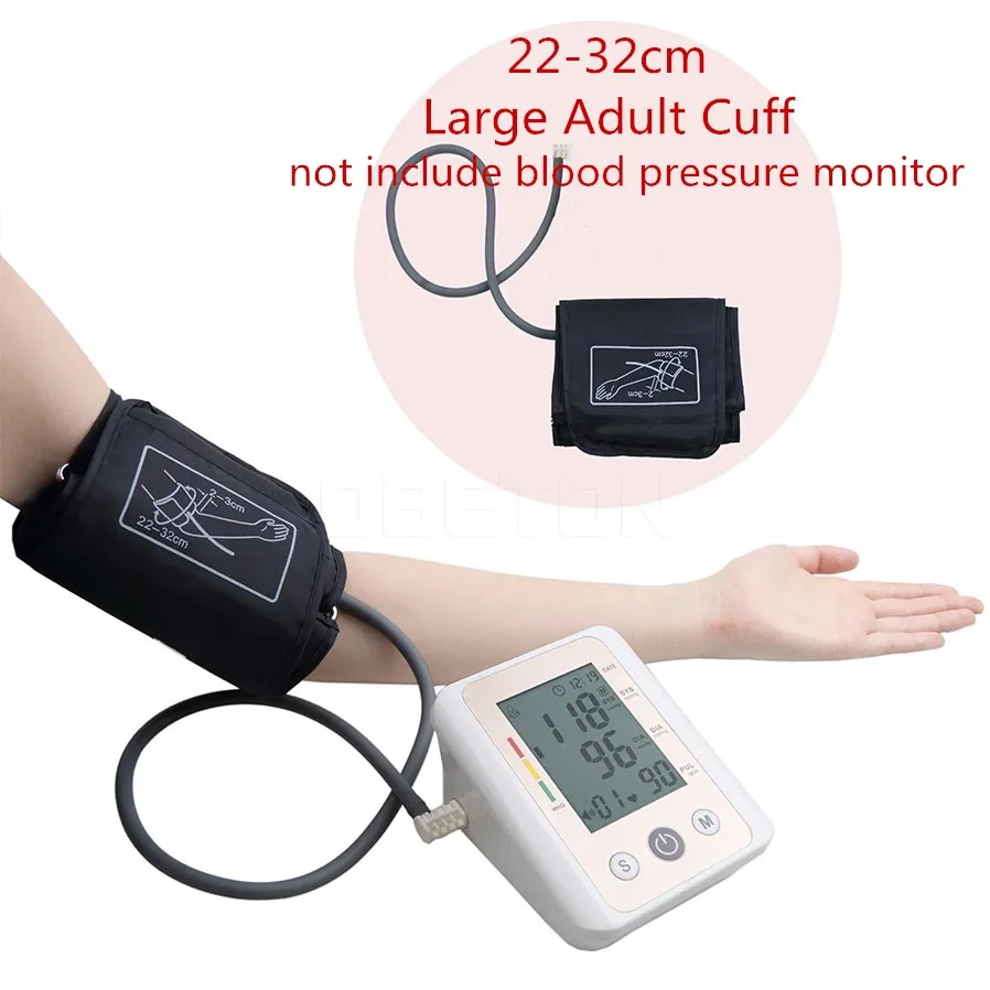 

CAMMUO 22-48cm Large Adult Blood Pressure Cuff For Arm Blood Pressure Monitor Meter Tonometer Sphygmomanometer dropship
