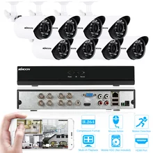 KKMOON 8CH 960 H HDMI DVR 700TVL камера безопасности системы Открытый 8 шт. IR-CUT Водонепроницаемая камера CCTV системы 8CH DVR комплект США