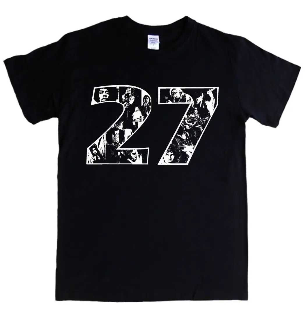 

27 CLUB T-shirt - S - 5XL Hendrix Jim Morrison Cobain Joplin Doors