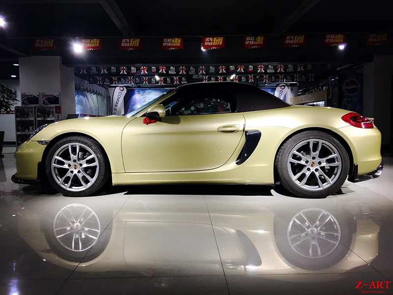 

Z-ART 981R full carbon fiber side skirts for Porsche Boxster Cayman 2012-2016 carbon fiber refit side skirts for Porsche 981