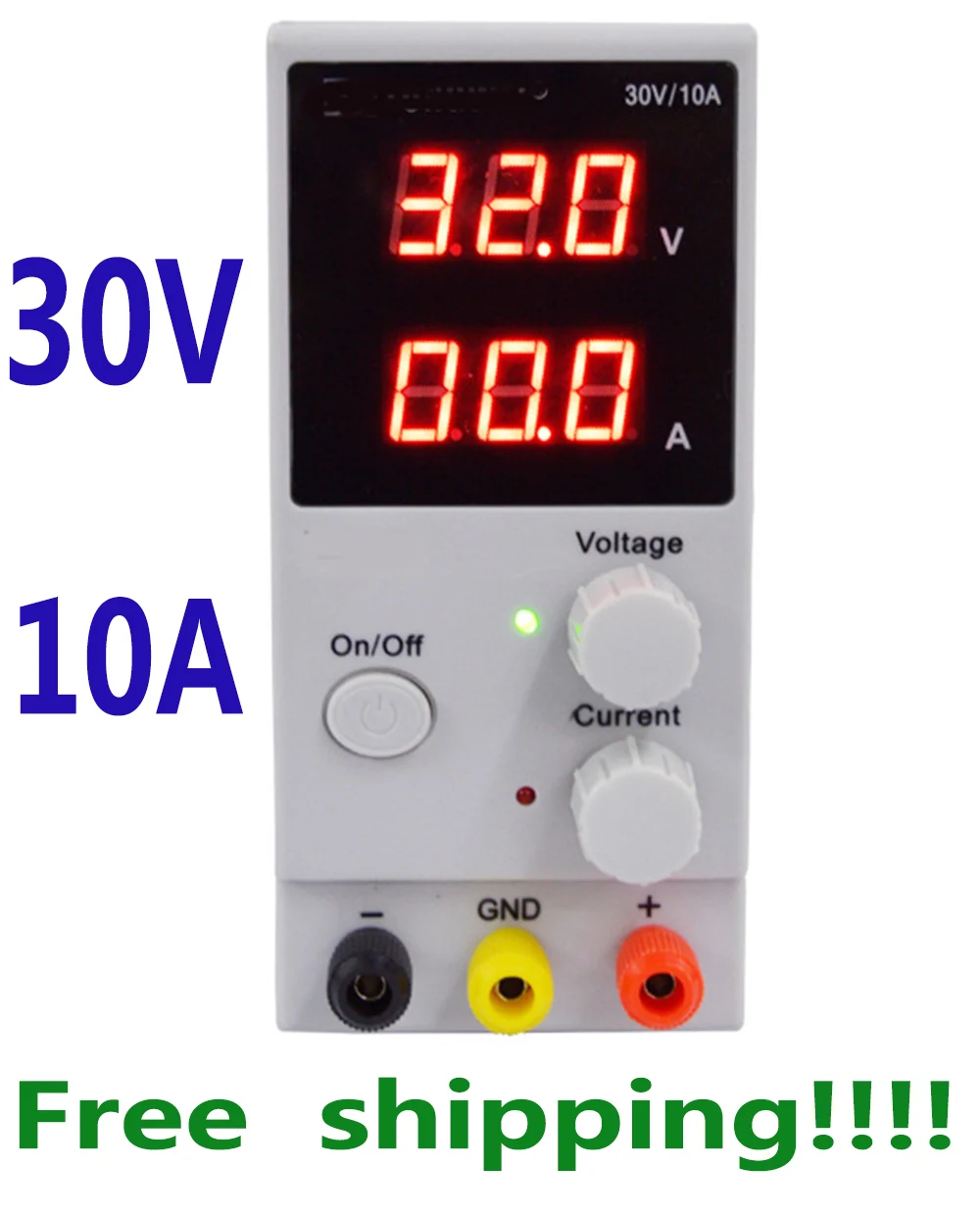 Мини-переключаемые регулируемые источники питания постоянного тока Одноканальный 30 V 10A переменный 110 V или 220 V