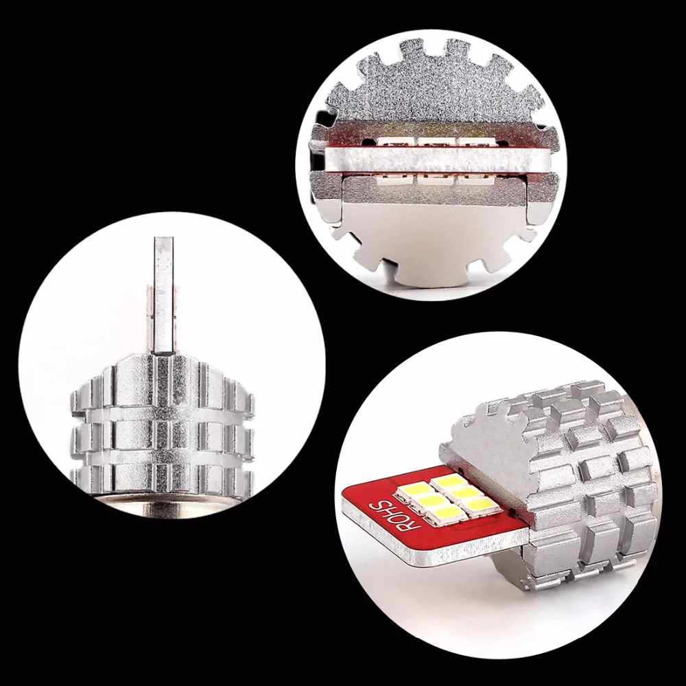Светодиодный фонарь BAY15D P21/5 Вт 2x1157 12 SMD для автомобильных задних огней красный