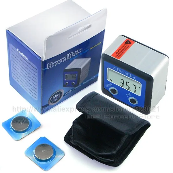 Caixa chanfrada digital ângulo finder transferidor com