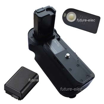 

2-Step Vertical Power Shutter Battery Hand Grip Holder Pack For Sony Alpha A7 DSLR Camera as BG-3CIR BG3CIR + IR Remote+ NP-FW50