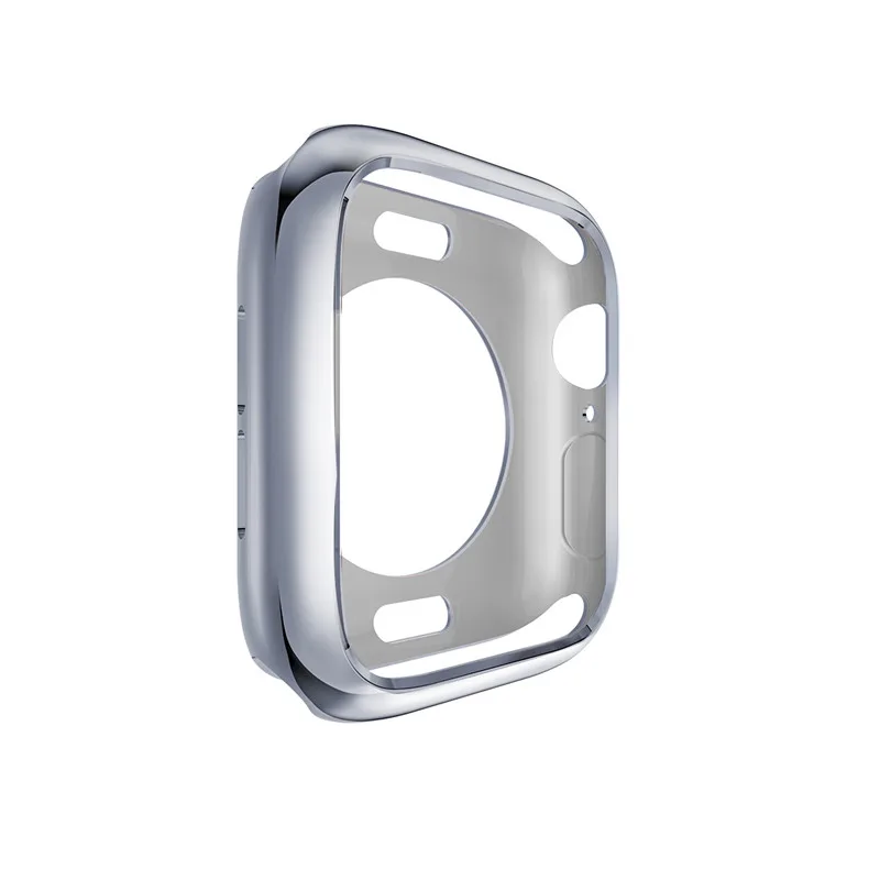 Бампер для apple watch series 3, 4, 2, 1, 5, Мягкий защитный чехол из ТПУ с покрытием, задняя рамка, защита 42 мм, 38 мм, 44 мм, 40 мм, Coque Capinha