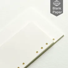 Filofax filo fax standard A5 A6 A7 luźne wkłady do liści hardiron whellote codzienne notatki spiralne wszystkie puste papiery wypełniające