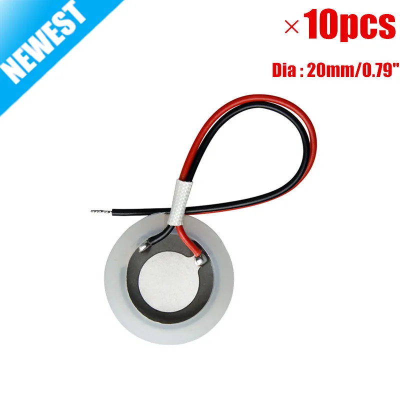 

10pcs/ Lot 20mm Fogger Mist Maker Ultrasonic Atomization Ceramic Disc Ring Sheet Atomizer Humidifier Accessories SR020