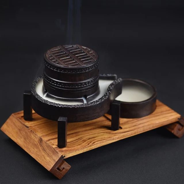 wood smell from smoke removing Backflow Censer Incense Wooden Creative Wood Burner Smoke