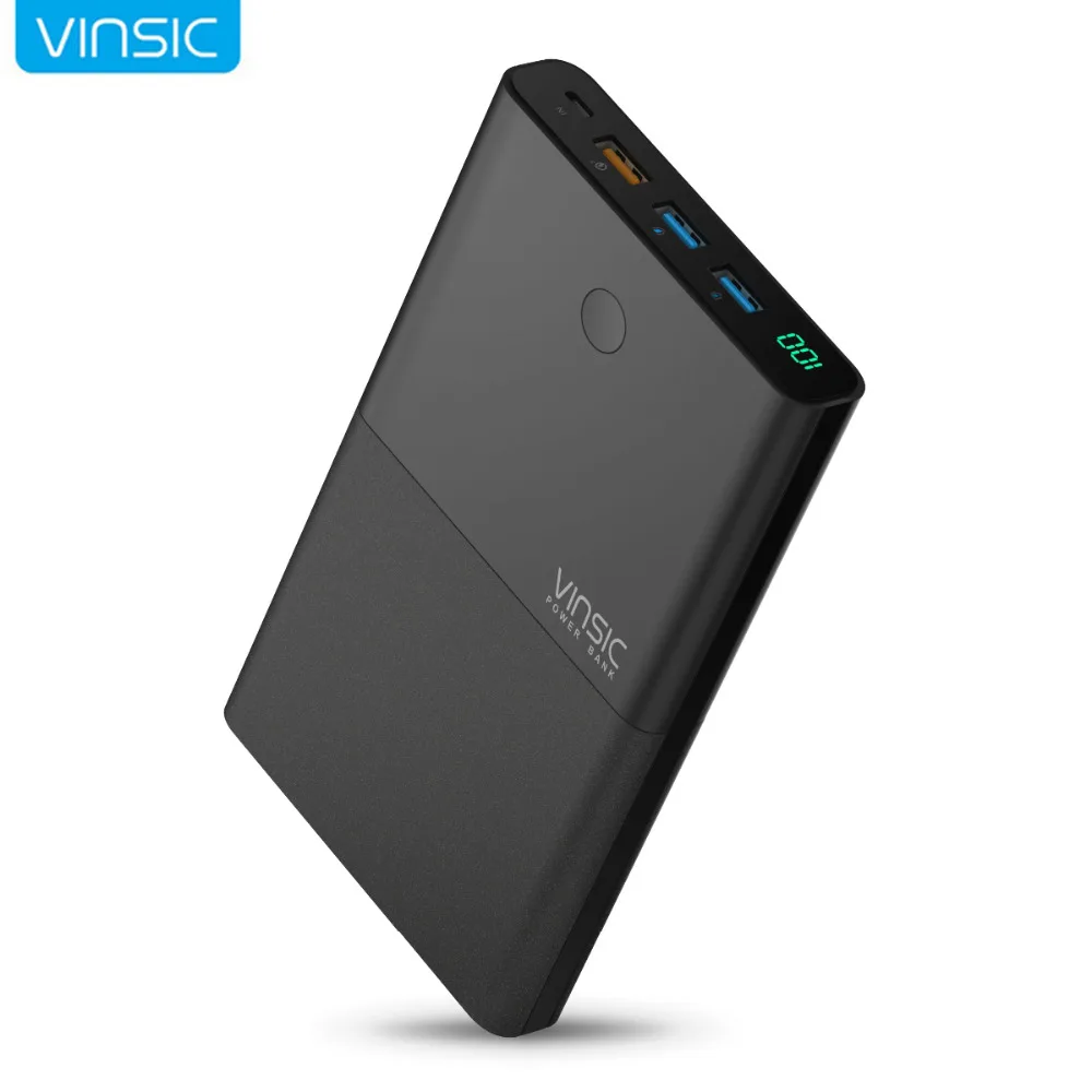 imágenes para Vinsic 28000 mAh Banco de la Energía 18650 con 3.0 De Salida y De Entrada de CONTROL de calidad 2.4A Dual USB Portátil Cargador Rápido para 7 iPhone Xiaomi Samsung S7 imágenes para Vinsic 28000 mAh Banco de la Energía 18650 con 3.0 De Salida y De Entrada de CONTROL de calidad 2.4A Dual USB Portátil Cargador Rápido para 7 iPhone Xiaomi Samsung S7