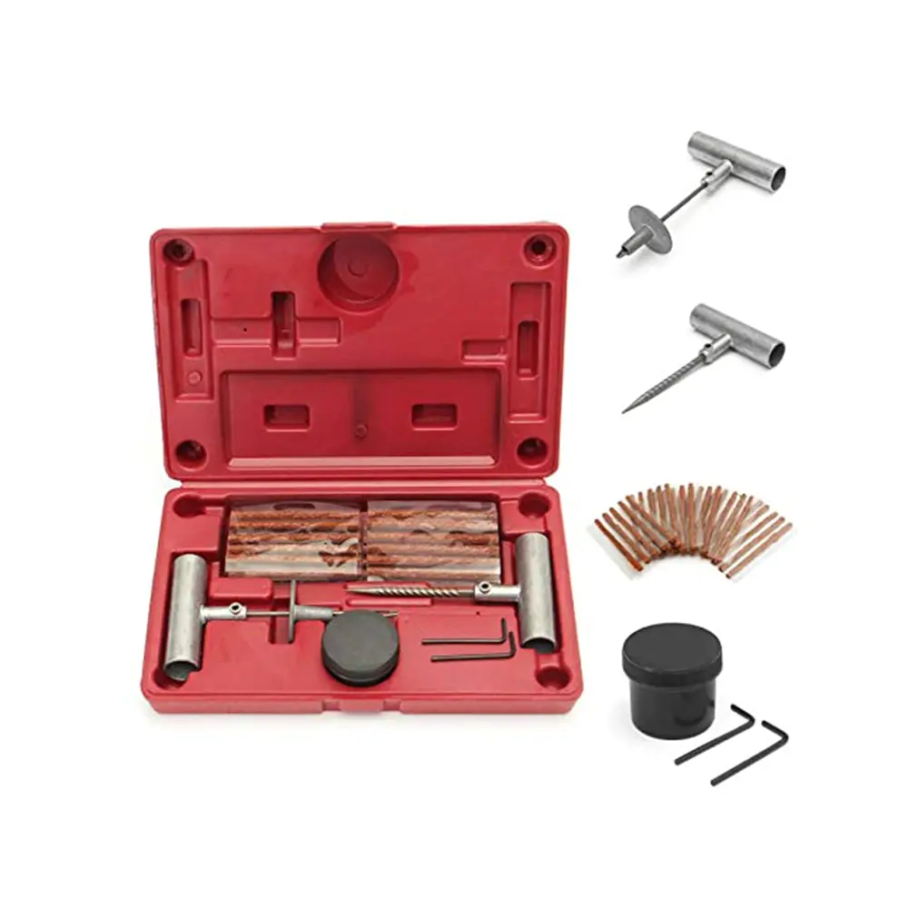 Tire Repair Kit 35pcs Set Universal to Fix Punctures and Plug Patch Flat Tubeless Car Truck Motorcycle For BMW Audi |