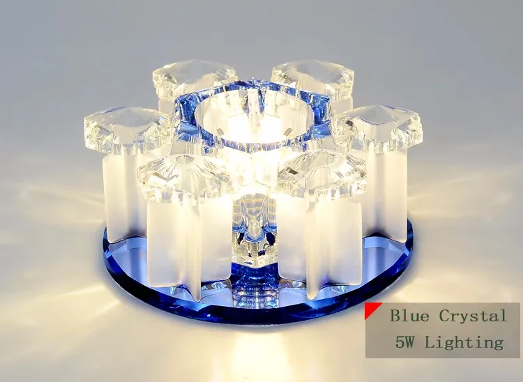 Laimaik кристалл светодиодный потолочный светильник 3 Вт 5 Вт проход СВЕТОДИОДНЫЕ лампы AC90-260V современный светодиодный потолочный Лампы для