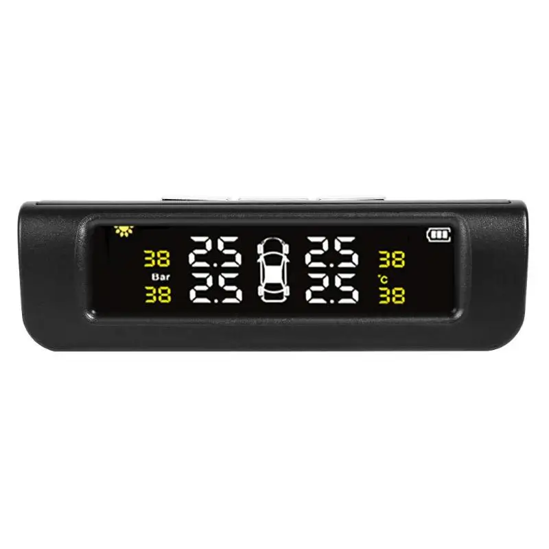 

USB+Solar Charging LCD Car TPMS Tire Pressure Monitor System with 4 Sensors