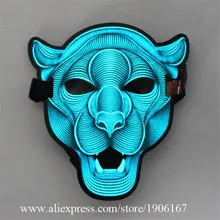 Светодиодный светящаяся маска с голосовым управлением для ночного клуба, маскарад, флуоресцентный светодиодный светильник, маска с подсветкой для сцены, Хэллоуина, маски для карнавала вечеринки