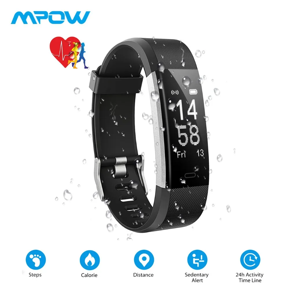 

Mpow Smart Wristband 24H Fitness Activity Tracker 14 Sport Modes Smartband Message Reminder Bracelet Sport Smart Watch For Men