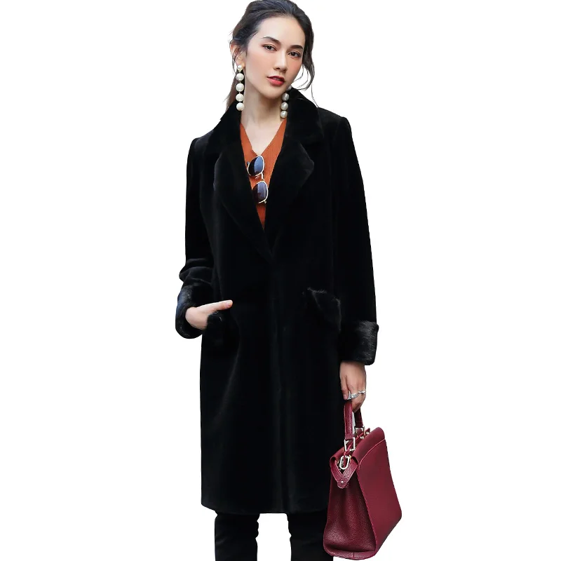 Yolanfairy Qualité Tonte Des Réel Luxe De Mujer Automne Details Fourrure Épais Top Vestes Femmes Moutons Mf554 Show Hiver Parkas Manteau Véritable Chaud The vaFrnvS