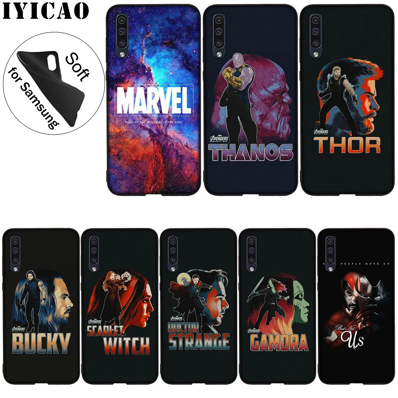 Мягкий силиконовый чехол для Samsung Galaxy A70 A60 A50 A40 A30 A20 A10 A50S A40S A30S A20E A10S |