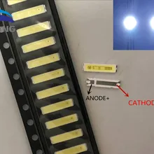 1000 шт. для Сеул SMD 8520 6V 2-чип светодиодный Подсветка 1 Вт 8520 6V холодный белый 95-100LM ТВ Применение холодный белый