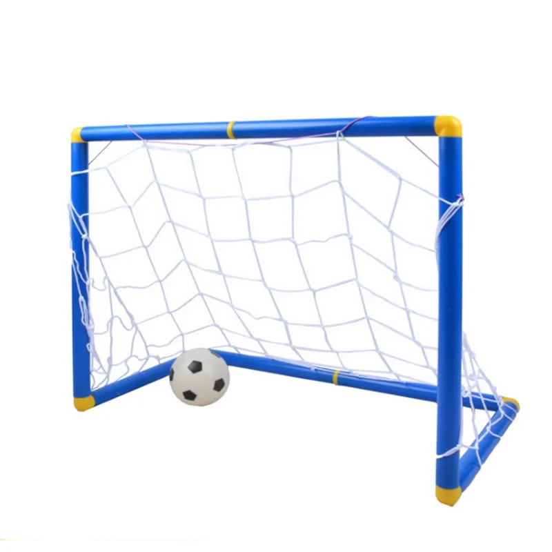 

CALOFE Folding Mini Football Soccer Goal Post Net Set With Pump Kids Sport Indoor Outdoor Games Toys Child Birthday Gift