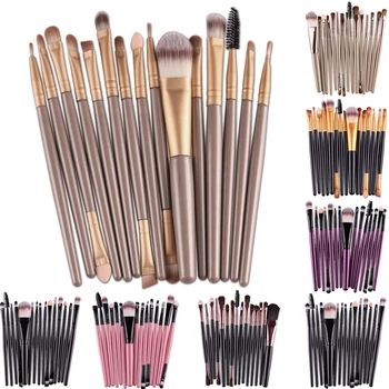 

15Pcs Makup Brushes Set Tools Make-up Toiletry Kit Brand Make Up Brush Set Pincel Maleta De Maquiagem 7colors christmas gift