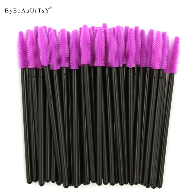 

Pack of 1000 One-Off Disposable Silicone Eyelash Mascara Brushes Wands Applicator Eyebrow Brush Makeup Tool Kit Set