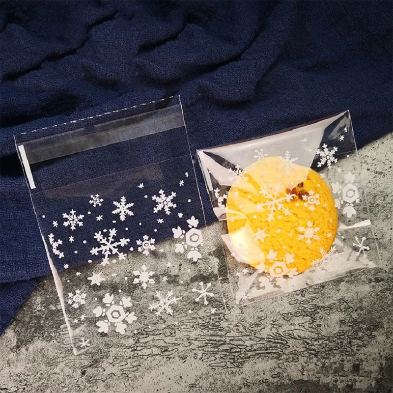 Bolsas adhesivas de plástico para embalaje de aperitivos, bolsas de regalo para el hogar, boda, fiesta de cumpleaños, 50 piezas