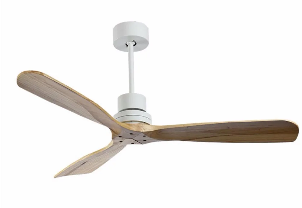 American Vintage Ceiling Fan Without Light Wooden Ceiling ...