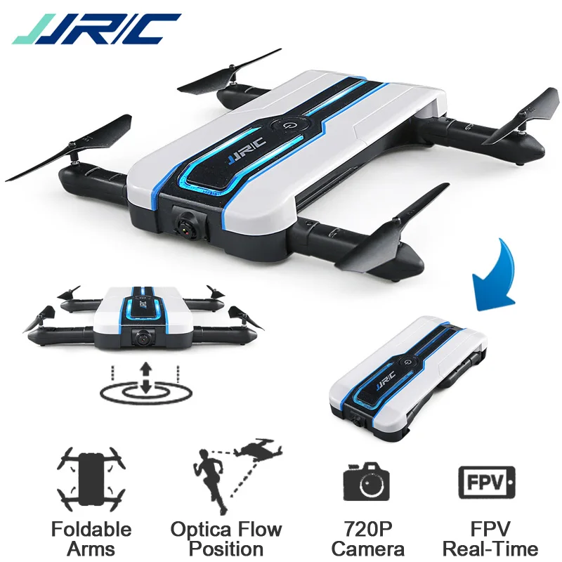 JJRC H61 Selfie Drone 720P Wifi Camera Foldable Arm Quadcopter Altitude  Hold Optical Flow Positioning More Stable Flight Gift