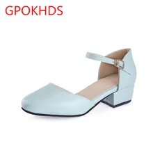 Big size 33-43 high quality hot sale 2017 new style women casual white color buckle strap high heels pumps sandals