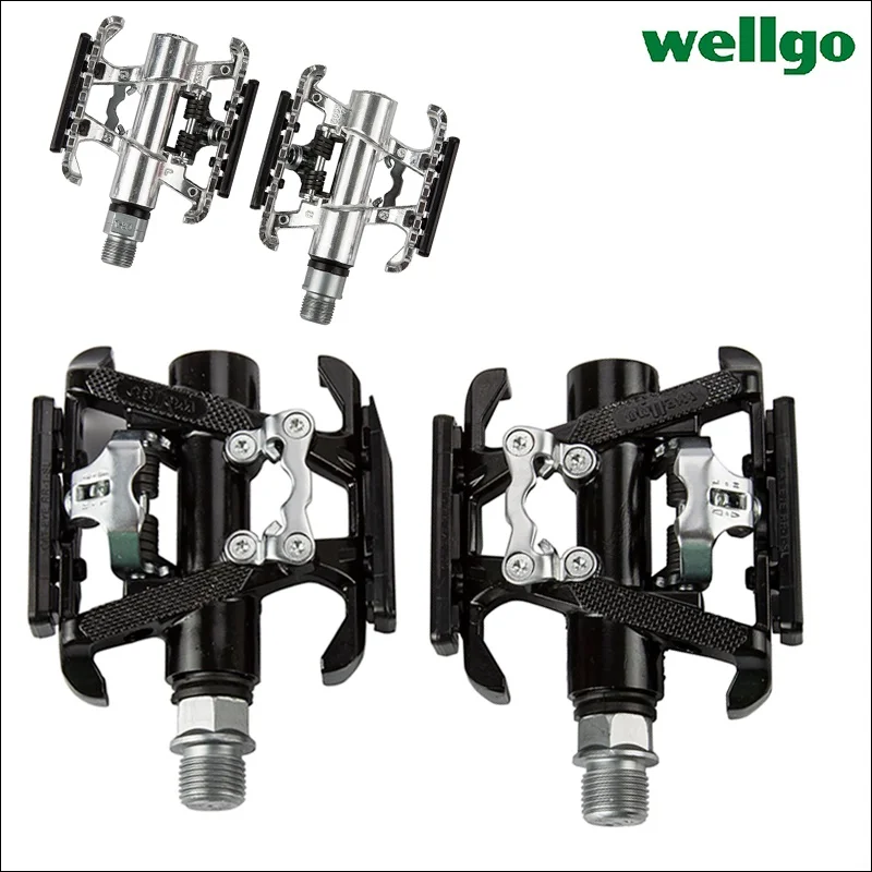 

Wellgo Original C099 Ball Bearing Mountain Bike Double Faced Pedals Road Bike Dual Use Cycling Ultralight Locking Pedals