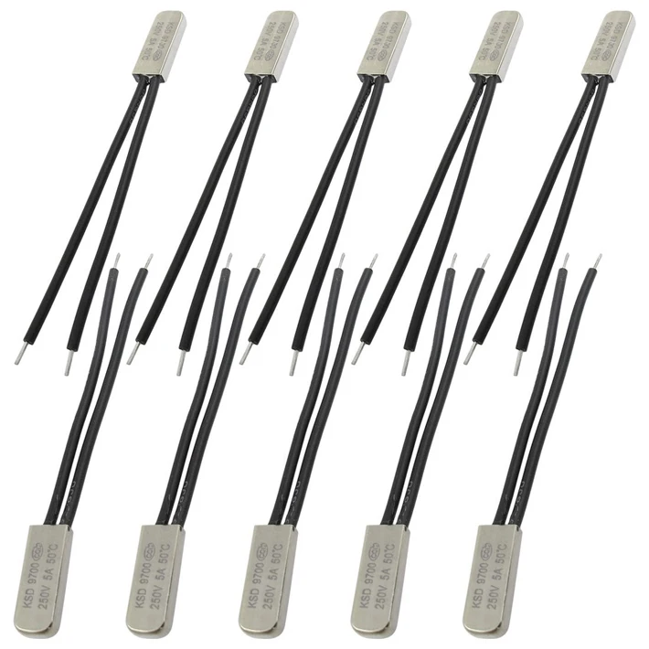 

Promotion! 10 Pcs Bimetal Temperature Control Switch Thermostat 50C N.C KSD9700