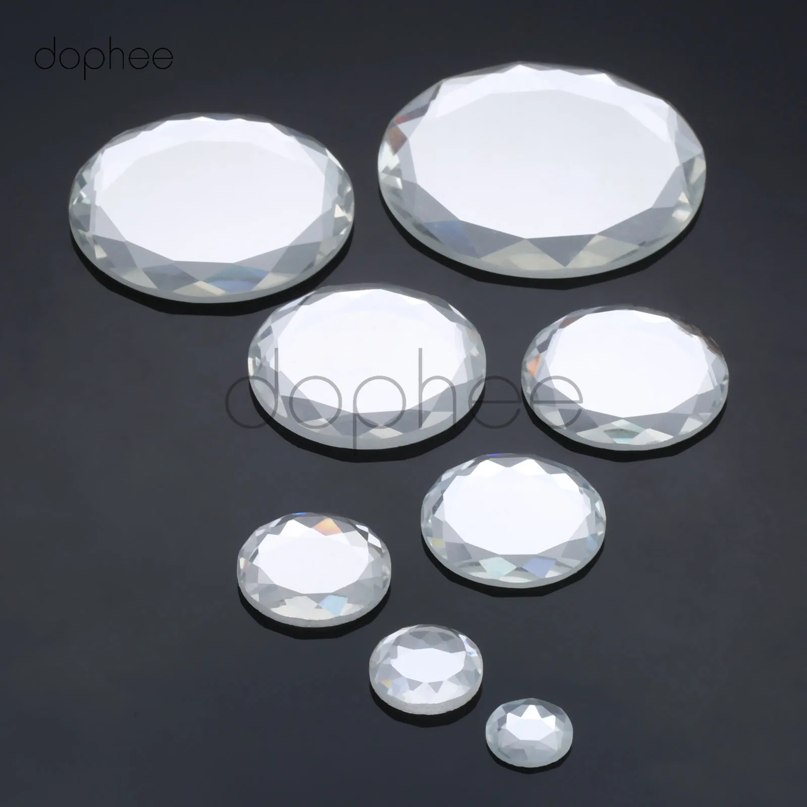 Arts,crafts & Sewing Home & Garden Dophee 1 Set Crystal Glass Flatbacks 14/18/25/30/35/40/45/58mm Round Clear Color For Jewelry Making And Diy Glue Decoration Ideal Gift For All Occasions