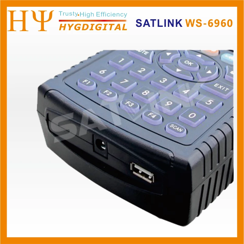 1 шт. Satlink WS-6960 ws6960 4,3 дюймов HD дисплей DVB-S& DVB-S2 HD MPEG4 Satlink 6960 спутниковый искатель satllite метр приемник