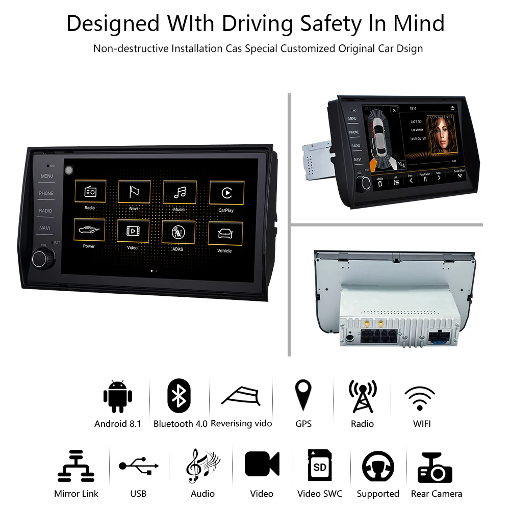Top Car radio navigation car multimedia video android 8.1 car dvd for VW Skoda KODIAQ 2015-2018 9" 8 core 2G/32G Car Radio GPS 3