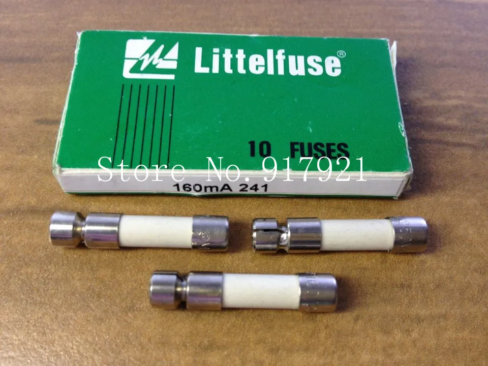 Керамический трубчатый предохранитель [ZOB] для США Littelfuse Netlon 160MA 241 250V 5X20