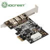 IOCREST PCI Express 3 Port Firewire 1394B & 1394A PCIe 1.1 x1 Card TI XIO2213B Chipset ► Photo 2/6
