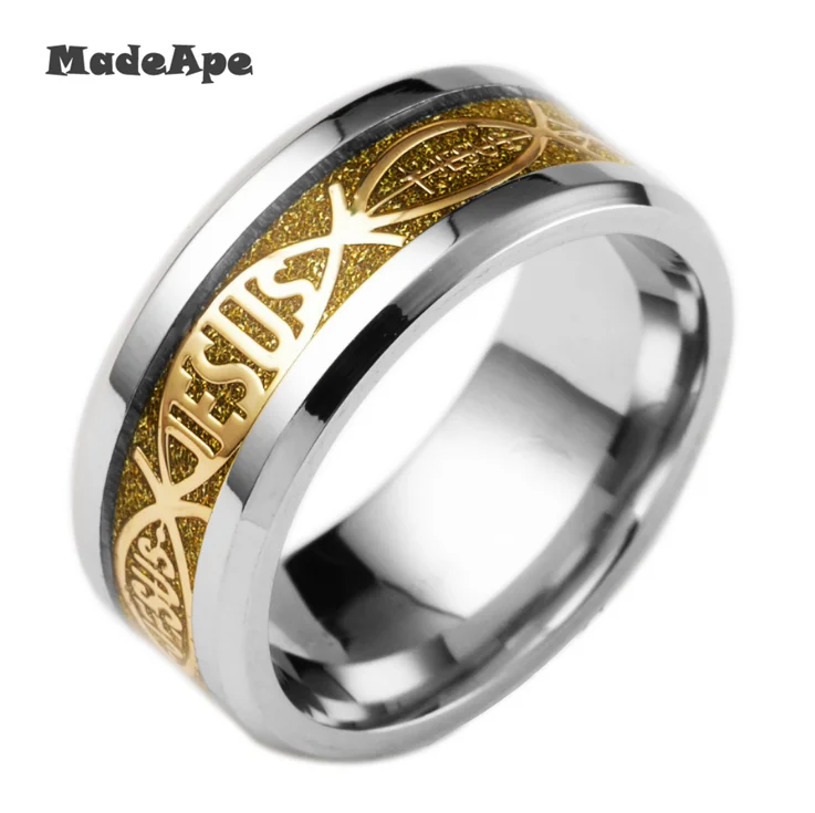 Классические ювелирные изделия для помолвки пары MadApe из нержавеющей стали с