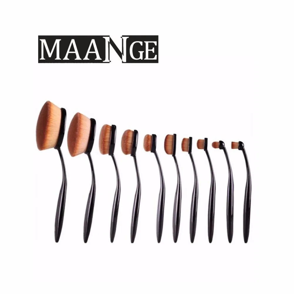 

10x Pro Cosmetic Makeup Brush Face Powder Blusher Toothbrush Foundation Tool Set