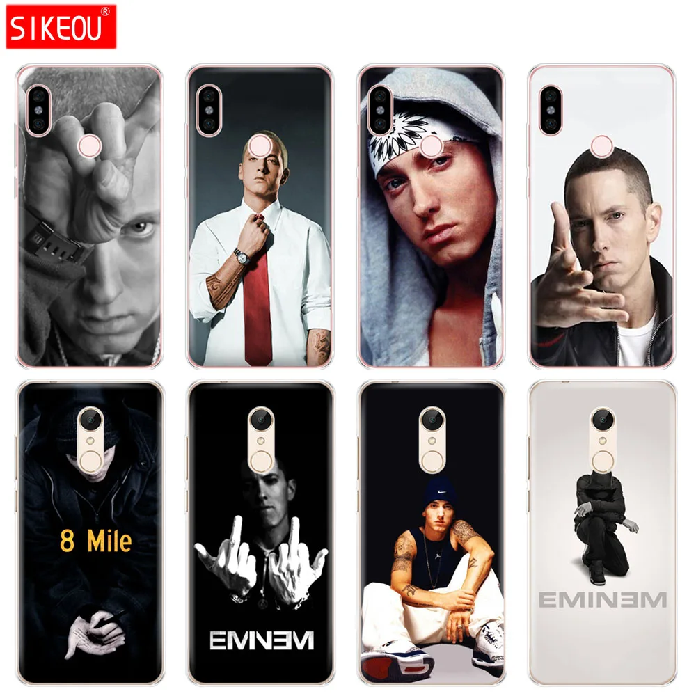 Silicone Cover phone Case for Xiaomi redmi 5 4 1 1s 2 3 3s pro PLUS note 4X 4A 5A Hip Hop Rapper Eminem rap | Мобильные телефоны и