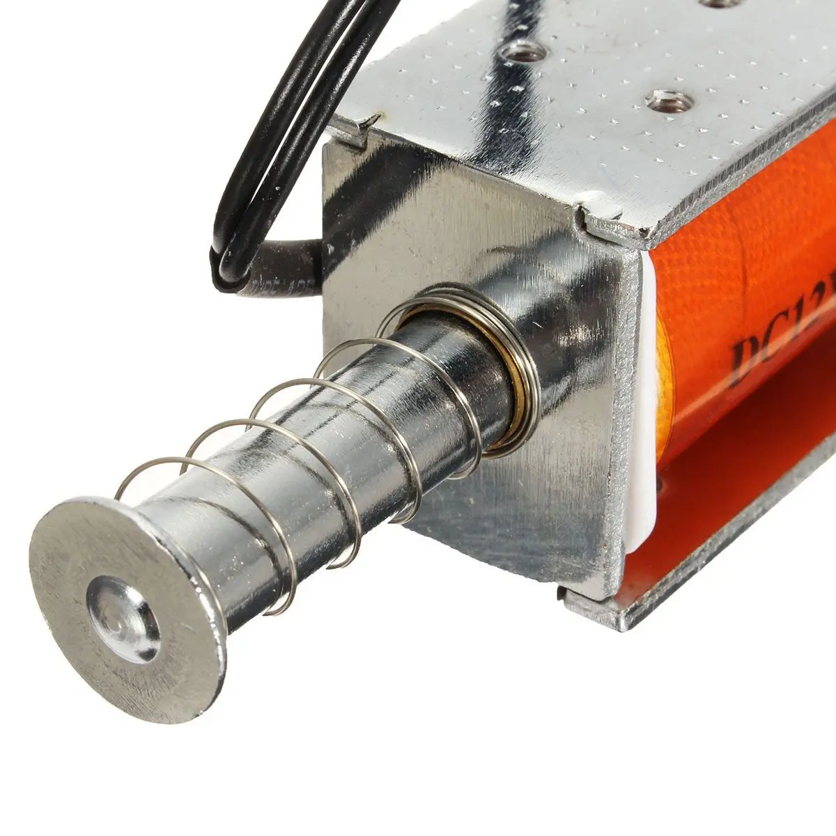 Удобный 35 мм длинный ход нажимной соленоид DC12v небольшой электромагнитный Электрический магнит прочный в использовании
