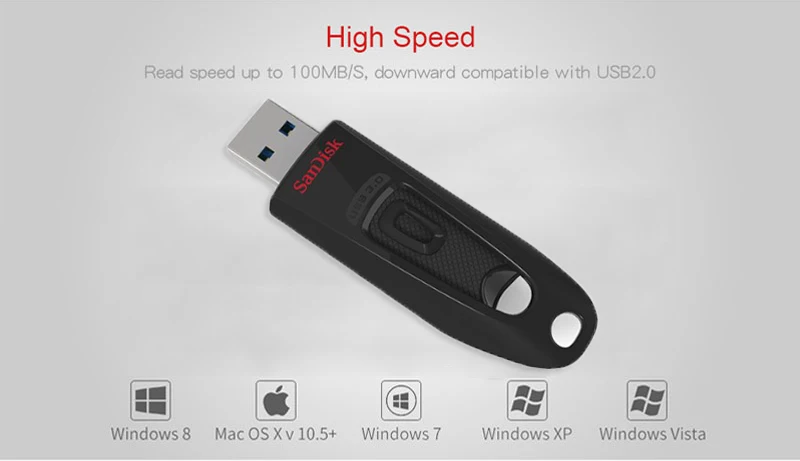 Флеш-накопитель usb SanDisk 32GB USB3.0, флеш-накопитель 16GB 64GB 128GB 256 GB, высокоскоростной usb-накопитель